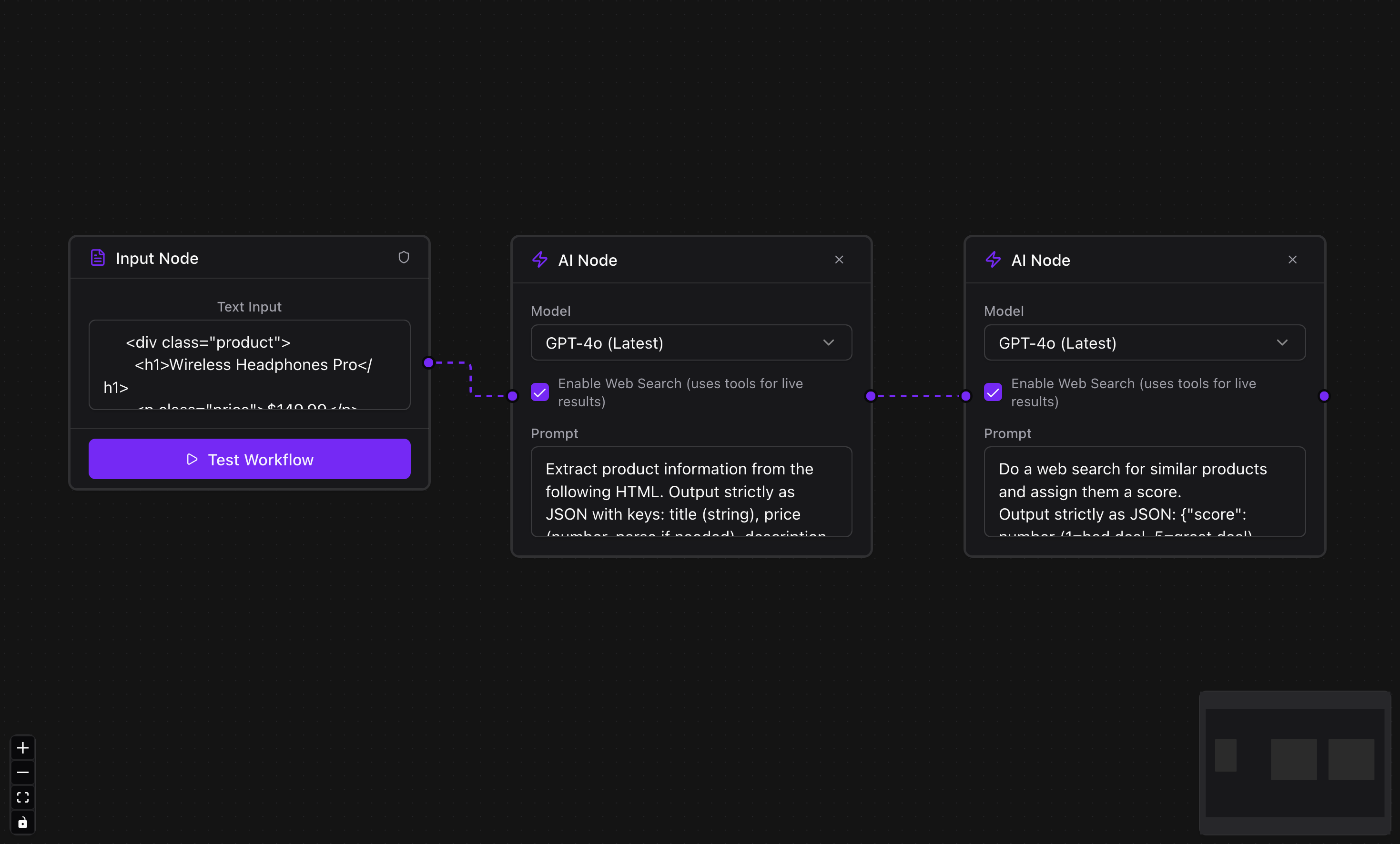 Visual Pipeline Builder - Drag-and-drop AI workflows
